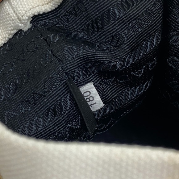 Prada Wicker Bucket Drawstring Handbag White - Picture 9 of 11